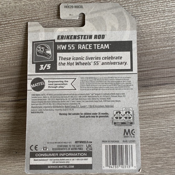 Hot Wheels Erikenstein Rod HW 55 Race Team Anniversary HotWheels Truck ๐ - Picture 4 of 5